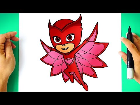 How to DRAW OWLETTE - PJ MASKS