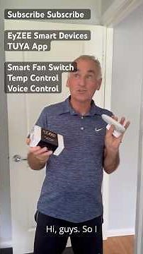 Smart Fan Demo: Wall Switch, App & Temperature Automation Working Together #smarthome #automation