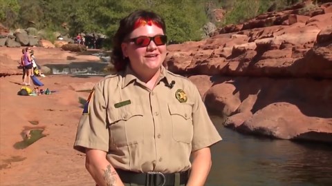 Slide Rock State Park is home to nature’s water slide