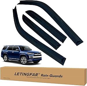 Window Visors Rain Guards for Toyota 4Runner 2010 2011 2012 2013 2014 2015 2016 2017 2018 2019 2020 2021 2022 2023 2024 Accessories, Wind Deflectors Vent Shades for Toyota 4Runner