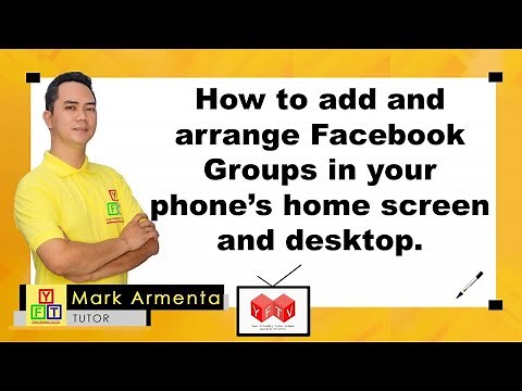 How to add shortcut to Facebook Groups into your desktop or phone home screen.