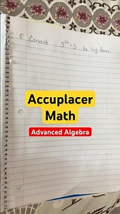 Accuplacer Math Test Prep | Advanced Algebra & Functions #accuplacer #collegeprep #algebra #math