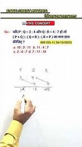 Create the ratio in this way | Ratio Method | ssc cgl chsl upsi