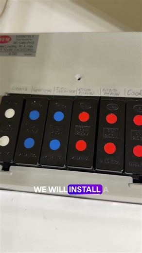 Step one preparation to replace consumer unit ￼