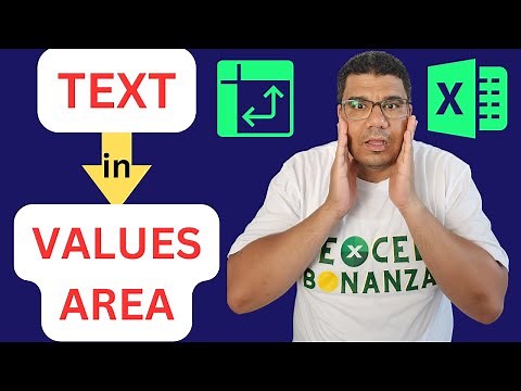 Show TEXT in VALUES AREA of a Pivot Table | Advanced Pivot Table Trick