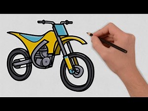 How to draw a Motorcycle Step by Step | Easy Motorcycle Drawing Lesson | Drawing Tutorial