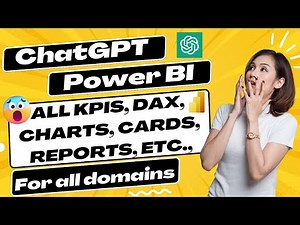 chatgpt generates kpis, charts, card, dax and maps for power bi | best suggestions by chatgpt | #gpt