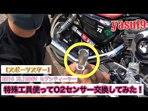 【スポーツスター】xl1200v 特殊工具使ってO2センサー交換してみた！！