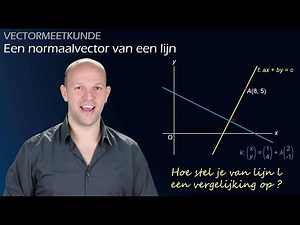 Wat is een normaalvector van een lijn? - Vectormeetkunde (vwo B) - WiskundeAcademie