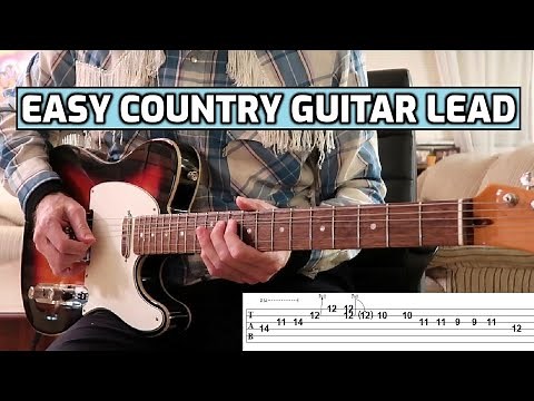 Classic Country Guitar Solo in A - Lesson w/TABS