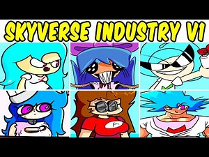FNF VS SKYVERSE INDUSTRY V1 FULL WEEK | ALL PHASES SKY (FNF MOD/Sky Fangirl) | Friday Night Funkin