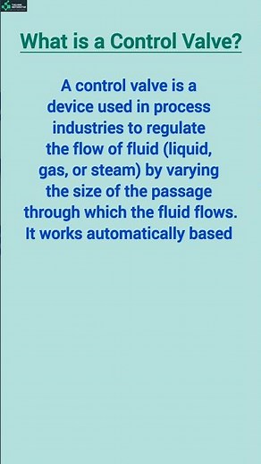 📌Control Valve Basics | What is Control Valve? | Instrumentation Explained #viral