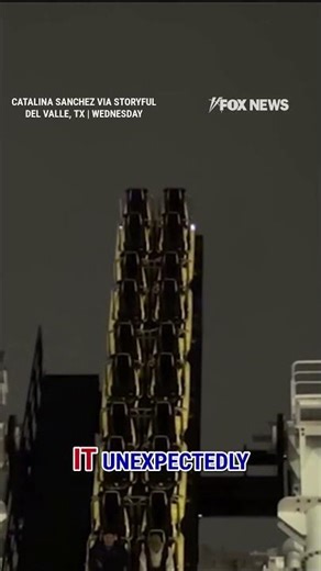 WATCH: Riders TRAPPED after roller coaster malfunctions #foxnews #news #shorts