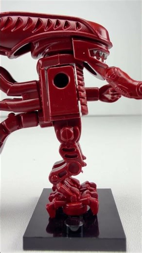 Red Alien minifigure build ❤️ Terrifying monster from another world! #fyp