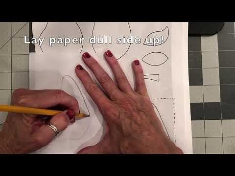 HOW TO TRACE PATTERNS ON FREEZER PAPER
