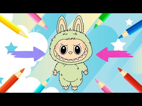 How To Draw Labubu 🌈 | Step by Step 🖍️