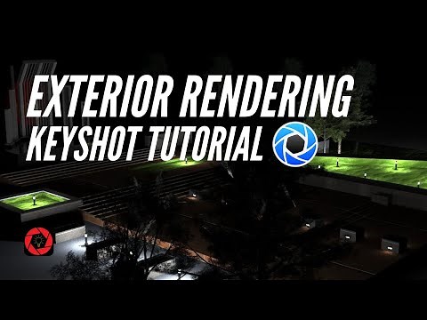 Exterior Rendering KeyShot | Area Lighting|| Beginning Tutorial step by step || Post production