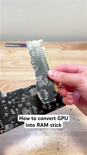 I converted a GPU into RAM