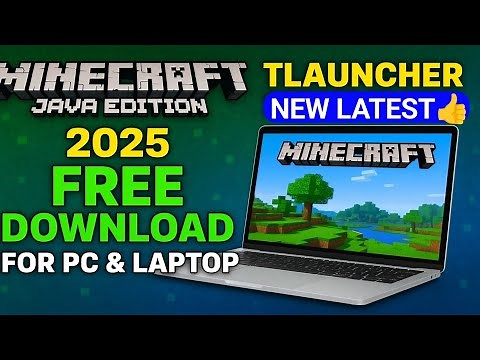 How to Download Minecraft Java Edition for FREE on PC & Laptop | TLauncher Latest Version 2025