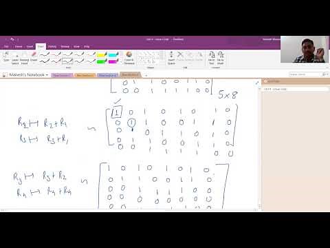 Example Generator Matrix | Parity Check Matrix