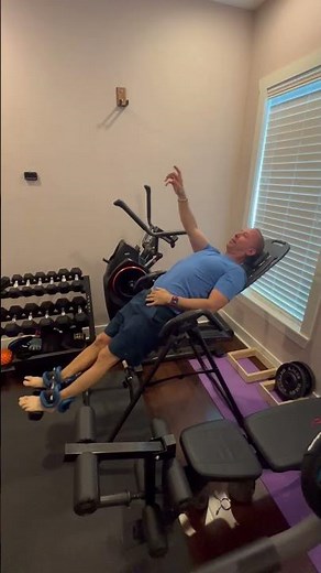 Inversion Table Stretches: compression cycling & spinal adjustments