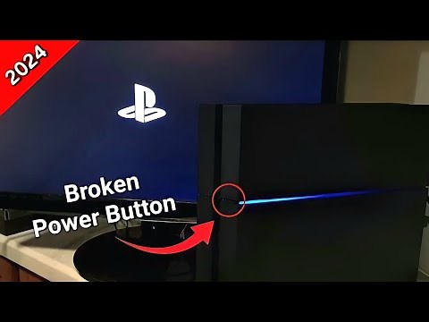How to turn on PS4 with a broken power button (No Controller)