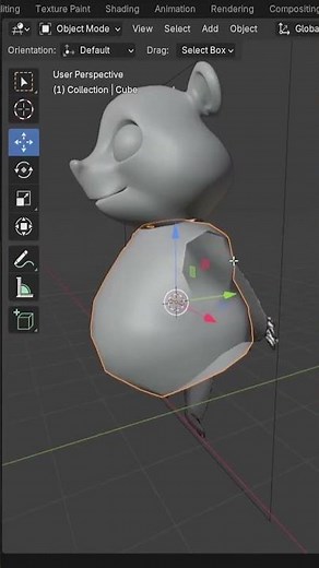 Turn a 2D Image into a 3D Character Model in Blender #2dto3d #charactermodeling #blender3d