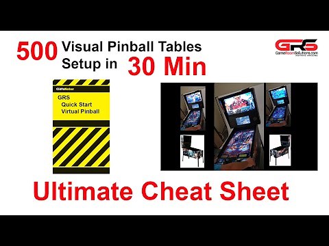 500 Visual Pinball Tables Setup in 30 min - Quick Cabinet Guide