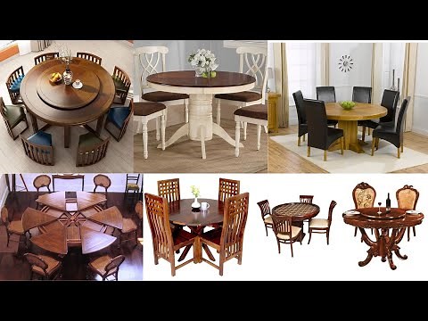 Round wooden dining table design ideas