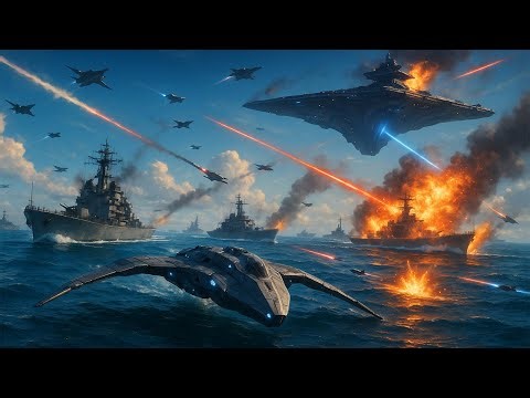 Humans Battle Alien War Machines to Save Earth from Destruction