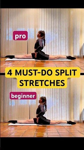 4 Split Stretches You NEED for Your Split (Beginner to Pro!) #flexibility #splits #shorts #yoga