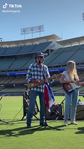John Fogerty Centerfield Performance at Los Angeles Dodgers Field