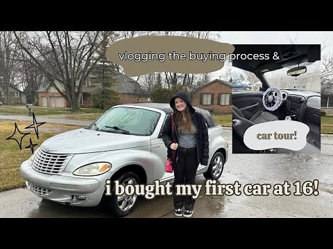 buying my first car at 16! vlog & car tour 🔑