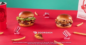 DoorDash does all the work so you just have to take a bite. Get the S’Awesome Bacon Cheeseburger, BBQ Cheeseburger and Peppercorn Mushroom Melt delivered straight to your door. | Wendy's