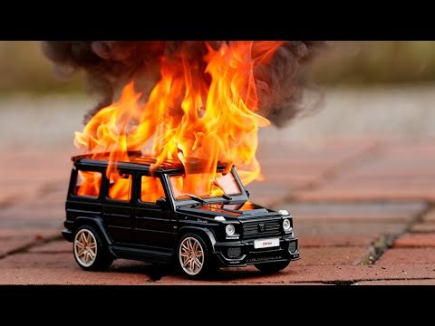 Burning Cars in Super Slow Motion - It Gets VIOLENT!