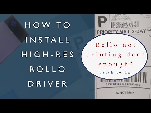 How to Install High-Resolution Rollo Driver for Windows | Wired Rollo Printer X1038