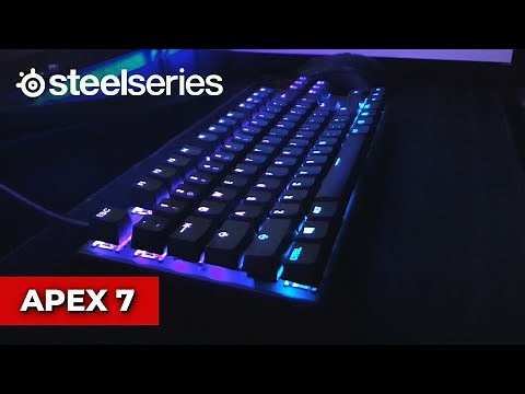 SteelSeries Apex 7 TKL - Unboxing, RGB Settings & Typing Sounds (Red Switch)