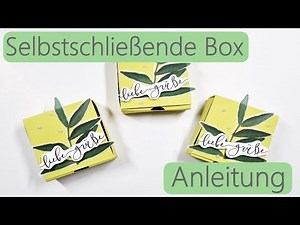 Selbstschließende Box ✿ Gastgeschenk basteln ✿ Anleitung ✿ Goodie Verpackung ✿ Bastelanleitung