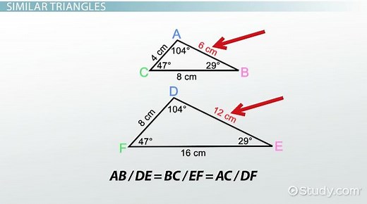 AA Similarity Theorem & Postulate | Overview & Examples - Lesson | Study.com
