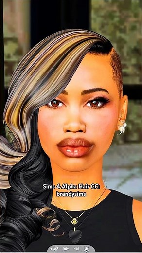 Sims 4 Alpha Hair Custom Content by brandysims | Realistic Black Hairstyles For Your Sims #sims4
