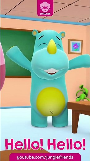 Hello Hello - #Short - Jungle Friends Nursery Rhymes - Simple Kids Song With Lyrics