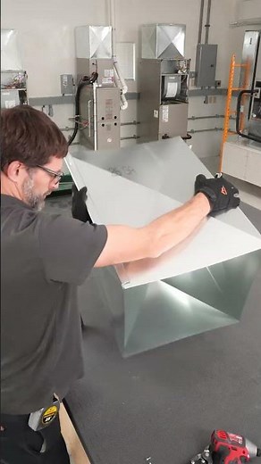 Cutting, Bending, Assembling a Sheet Metal Plenum Box using a Brake and Hand Tools!