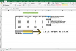 Nómina o rol de pagos en Excel