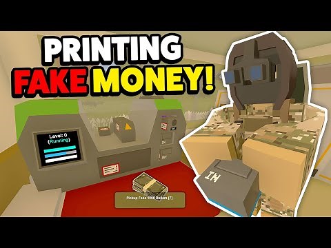 PRINTING LOTS OF FAKE MONEY! - Unturned Rags To Riches Roleplay #5