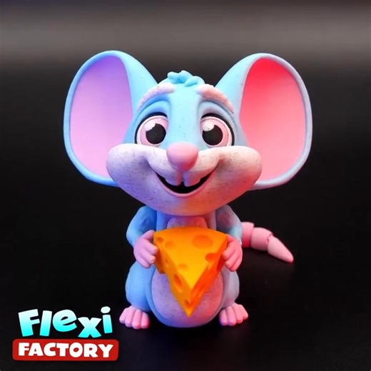 6.7K views · 64 reactions | 六‍ Flexi Factory Mouse • 3D files ➡️ Download 3D print model: https://cults3d.com/:2929969  Designed by FlexiFactory | Cults. | Facebook