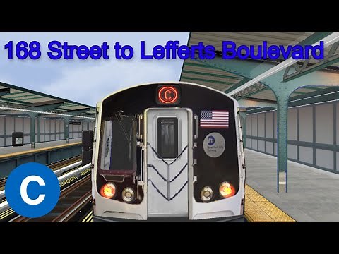 OpenBVE: MTA NYCT (C) Train to Lefferts Boulevard | R179 (FULL ROUTE)