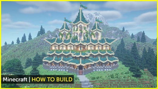 Minecraft Elven Castle (Tutorial) Minecraft Map
