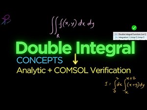 Double Integral Concepts – Analytical Approach & Verification in COMSOL® | Learn with BK
