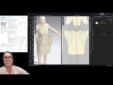 Pegged Skirt with Pleats Technique Sample Using CLO 3D Software