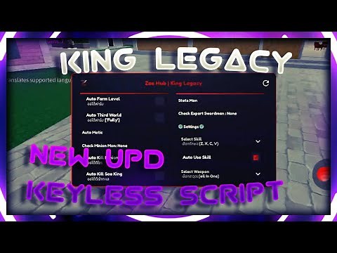 [UPDATE] Roblox King Legacy Script 🔥 (KEYLESS, Auto Farm Level, Dungeon)